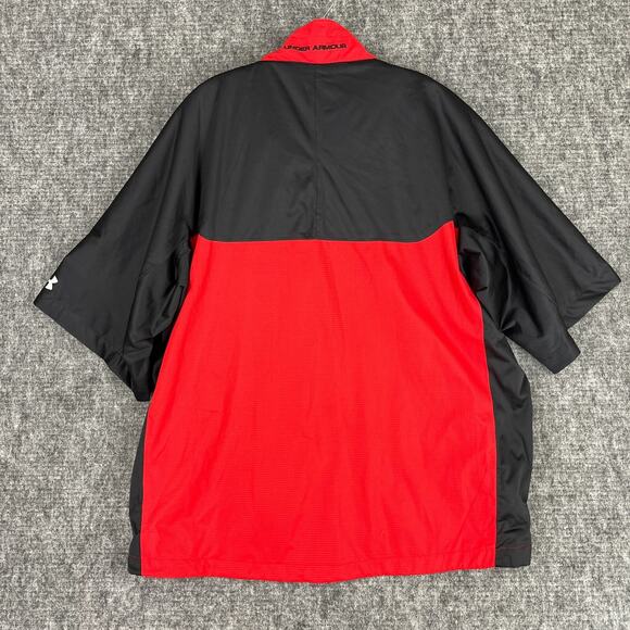 Under Armour Windbreaker Mens Large Red Performance Golf Pullover Greenville SC - Picture 2 of 8